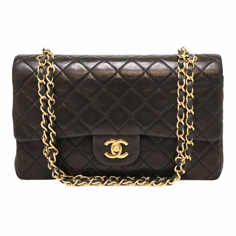 Chanel Timeless en cuir noir