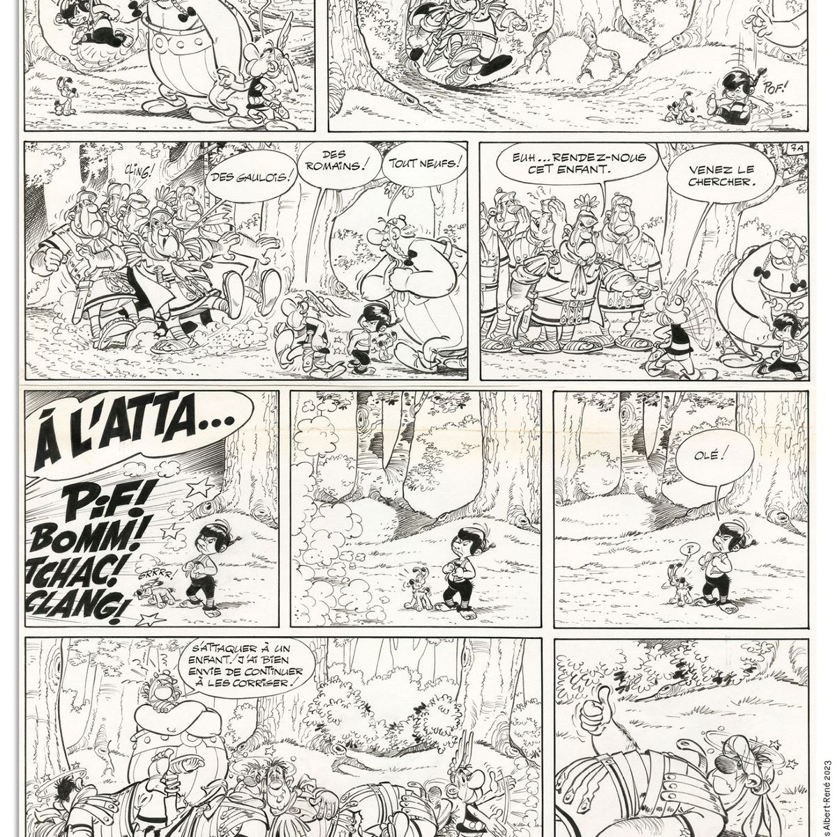 planche originale Uderzo