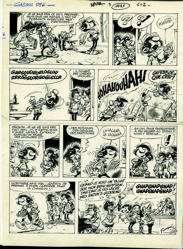 planche originale de Franquin