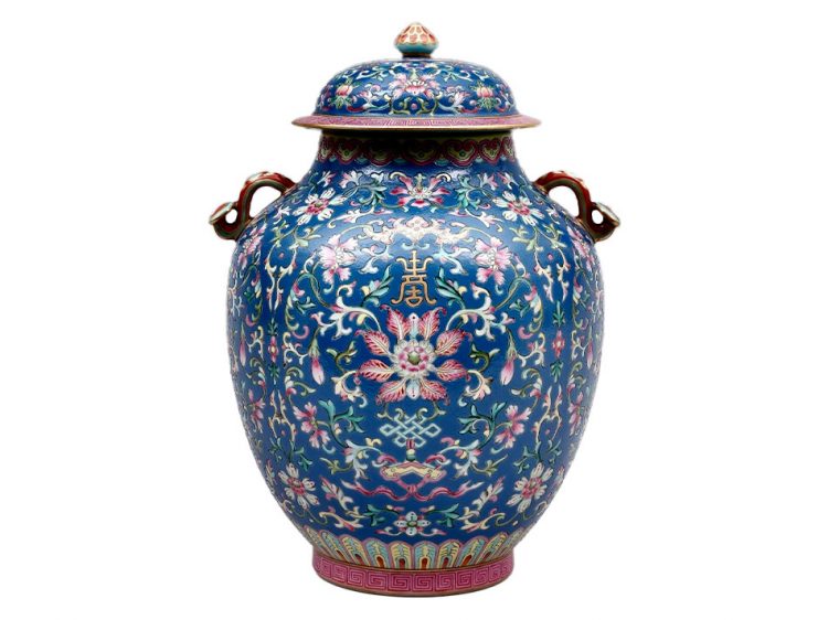 vase chinois Famille Rose