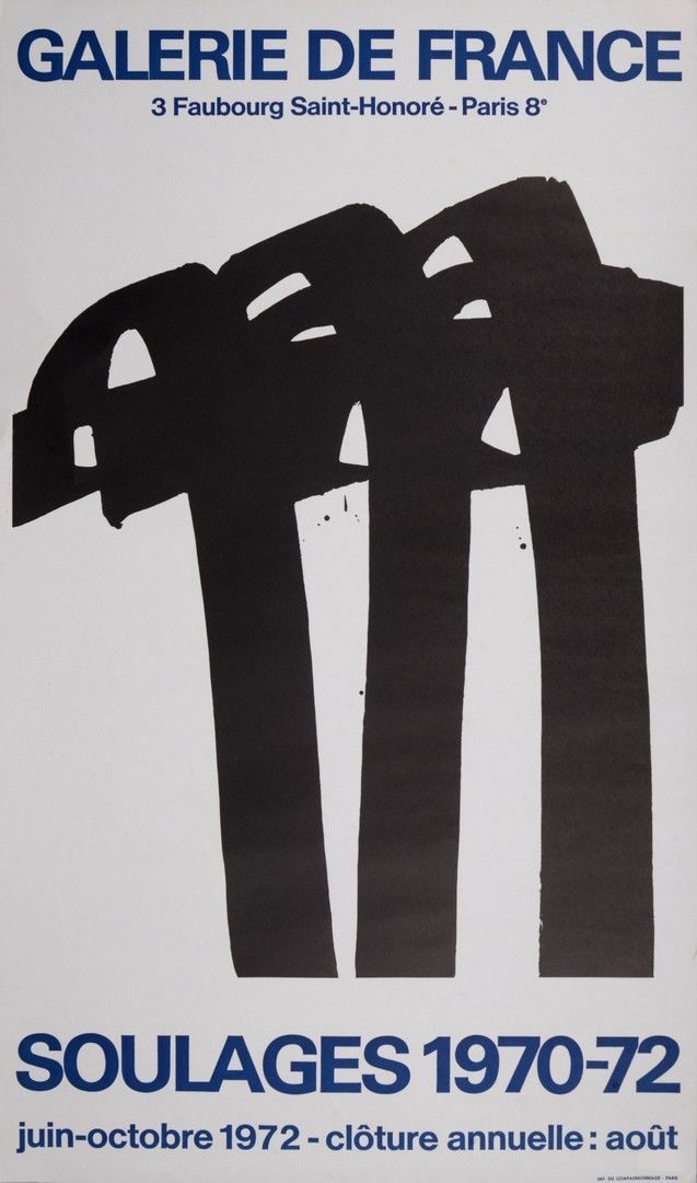 Affiche de Pierre Soulages