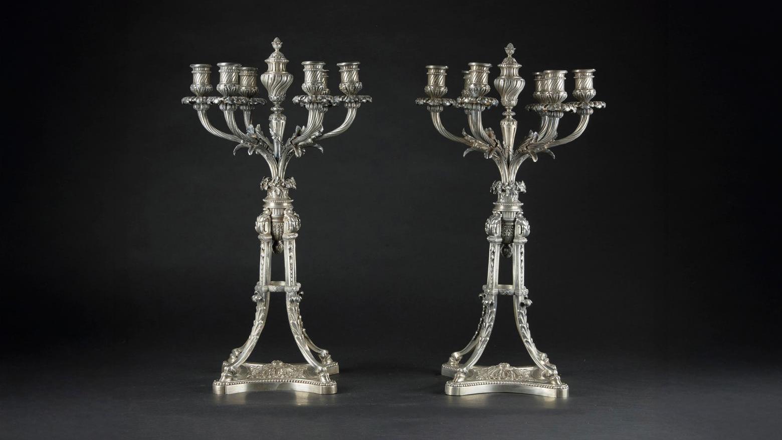 Candélabre en Argent