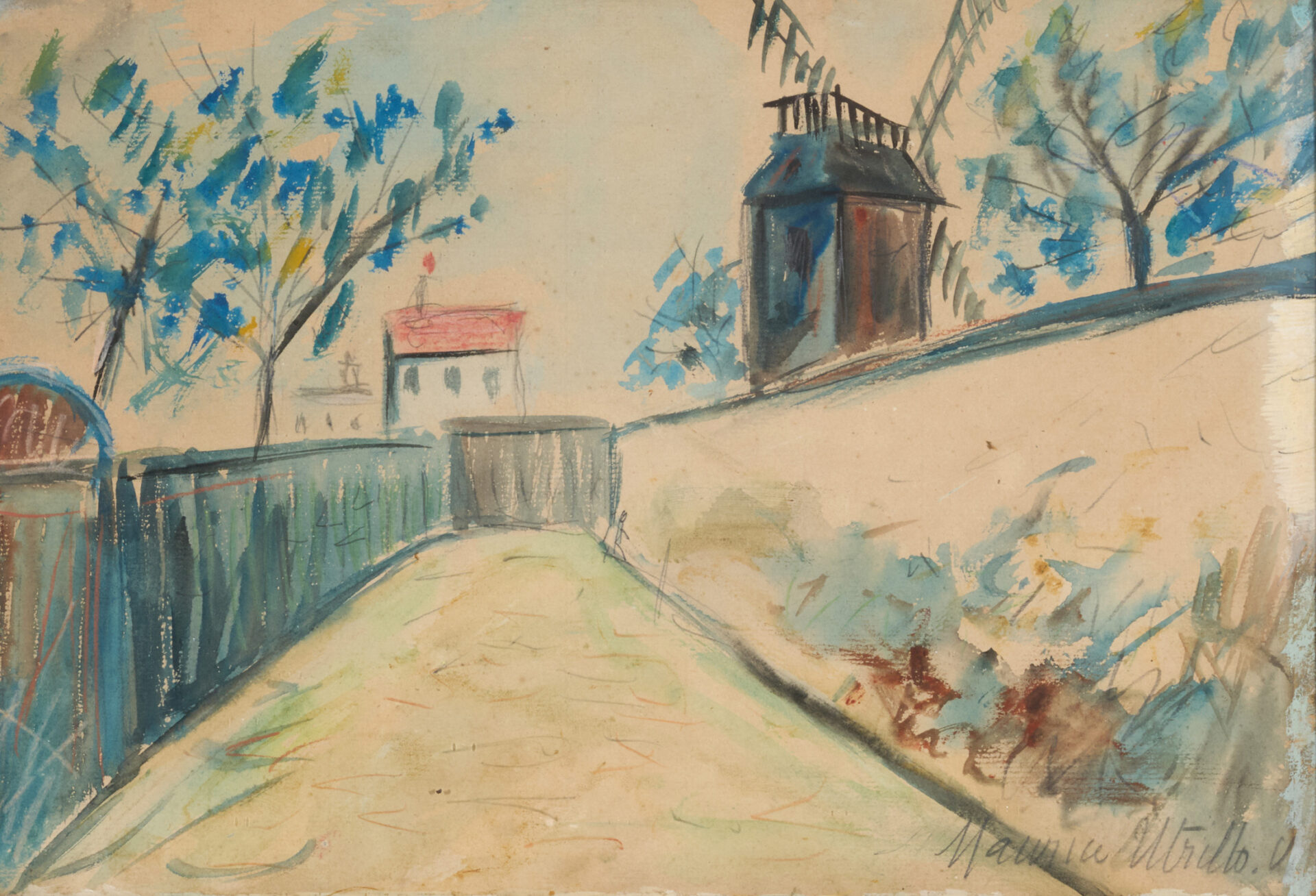 aquarelle Maurice Utrillo