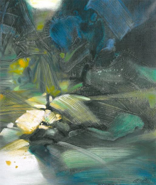 gouache Chu Teh-Chun