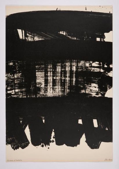 lithographie Pierre Soulages