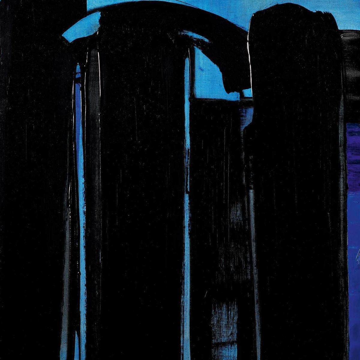 Tableau peinture à l'huile Pierre Soulages