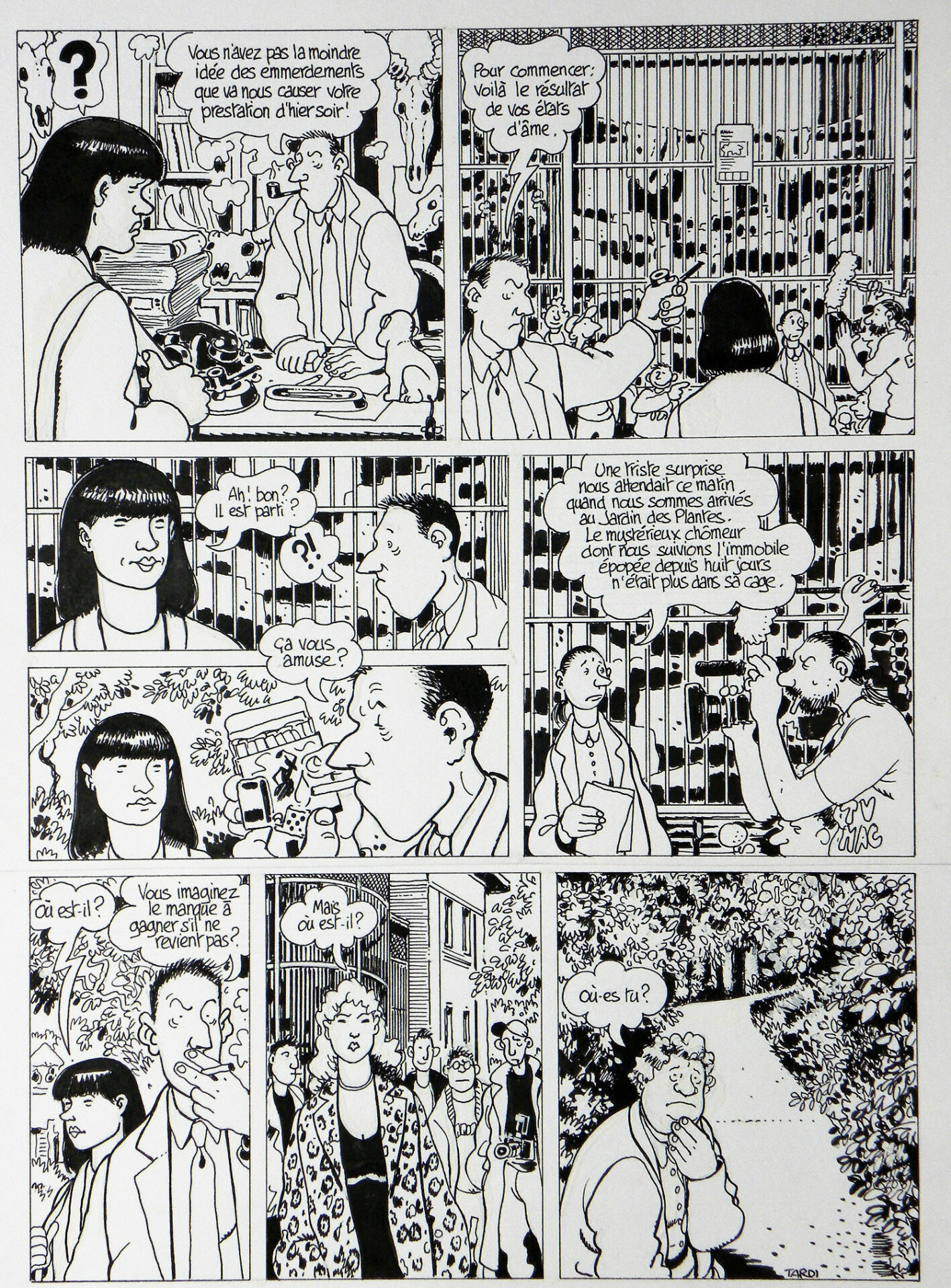 Planche originale tardi