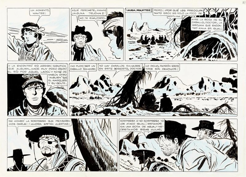 Planche originale Hugo pratt