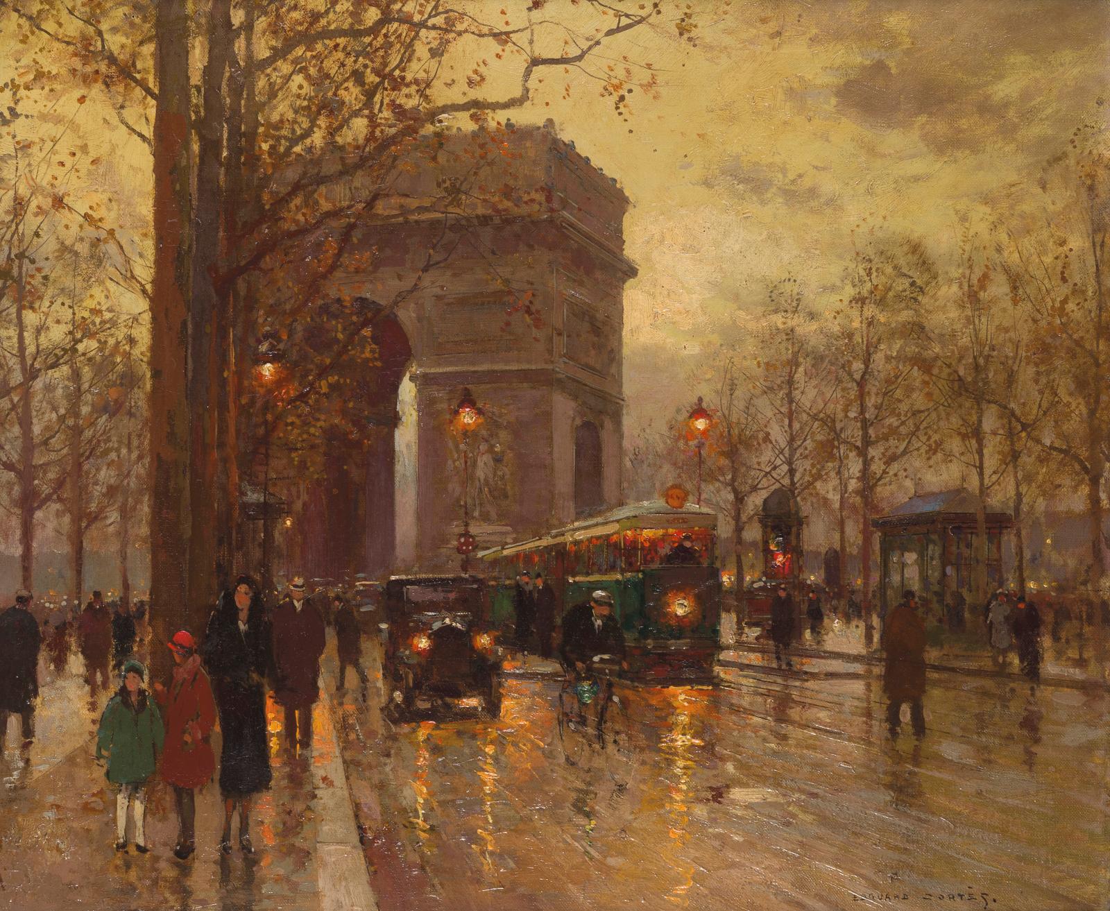 Peinture Paris Édouard Cortès