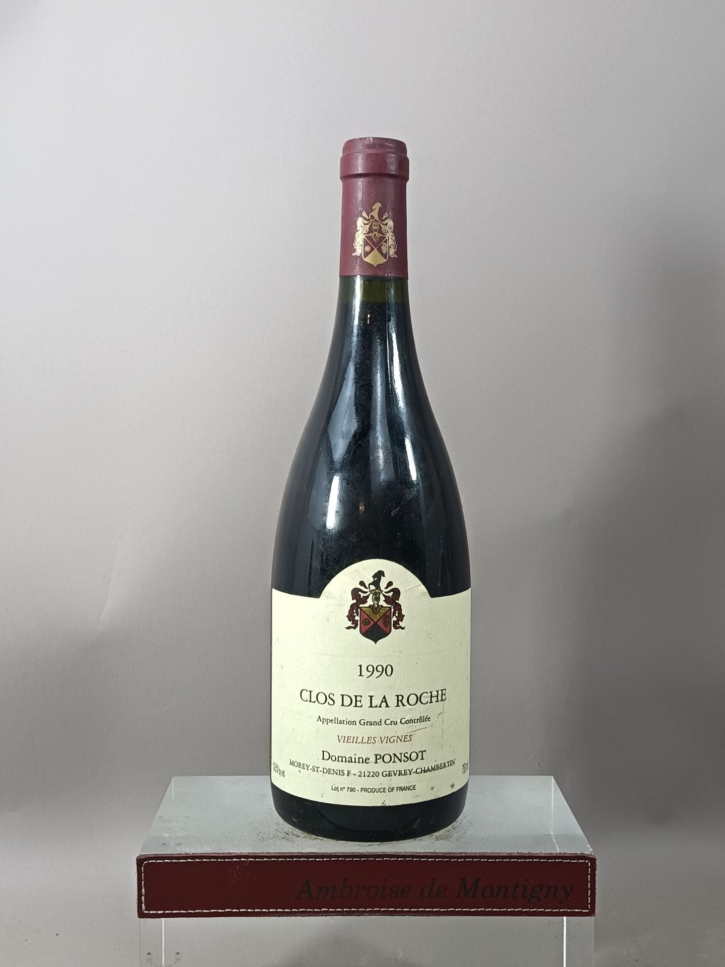 bouteille Clos de la Roche, Domaine Ponsot
