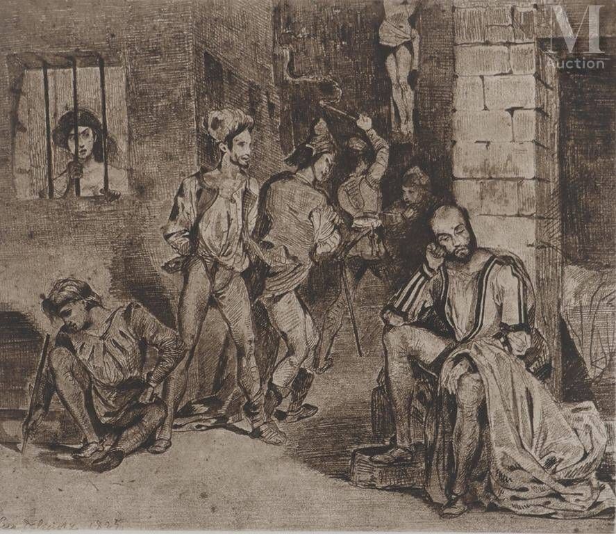 Estampe Eugène Delacroix