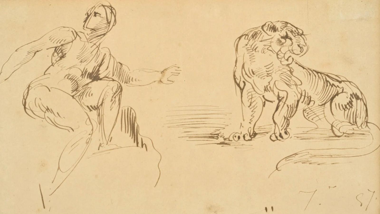 dessin Eugène Delacroix